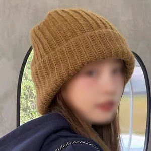 หมวกถักนิตติ้งสำหรับใช้ในธุรกิจการเดินทางชายหาดป้ายหนังปัก3D สำหรับฤดูหนาวออกแบบได้ตามต้องการ - Product Image 6