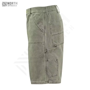 Pantalones Cortos de Mezclilla Blancos para Hombre, Estilo Vintage, Lavado Ácido, Secado Rápido, con Bolsillos, para Verano - Product Image 5