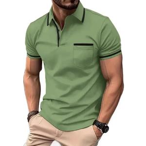 Nouveaux polos élégants à séchage rapide 100% coton en gros Polo décontracté de haute qualité respirant hommes polos T-Shirt - Product Image 5