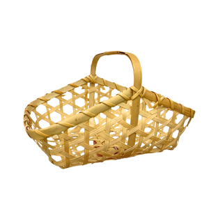 CESTA DE REGALO DE BAMBÚ Ecológica Hecha A Mano, Reutilizable y Perfecta para Cestas de Lujo o Presentación de Comida Gourmet - Product Image 1