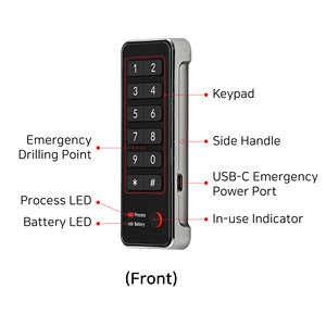 [OK kỹ thuật số] khóa Khóa thông minh khóa khóa kỹ thuật số LF24-PL có mật khẩu và truy cập thẻ để lưu trữ và tủ khóa cá nhân - Product Image 2