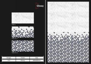 Azulejos de cerámica para pared de 300x600 mm, estilo moderno, para baño y cocina, con acabado brillante o mate, superficie con efecto de azúcar tallado, diseño de pared interior de lujo. - Product Image 4