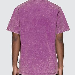T-shirt ample imprimé respirant style streetwear délavé à l'acide pour homme – Vente chaude – 100 % coton léger – T-shirts délavés à l'acide pour homme - Product Image 3
