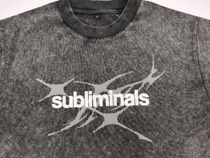 T-shirt en coton à manches courtes pour homme et femme avec logo personnalisé, impression en caoutchouc, coupe ample, streetwear - Product Image 4