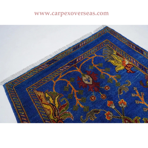 Latest Design Afghan Floral Style Handmade Rug For Home Living Area Custom Size Stain Resistant Best For Gifting - Product Image 2