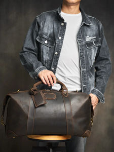 Custom Leather <b>Bag</b> Women <b>Men</b> Sports Leather Waterproof <b>Weekend</b> Travel <b>Men</b> New Gym Duffle <b>Bag</b> for <b>Men</b> Custom Logo - Product Image 5