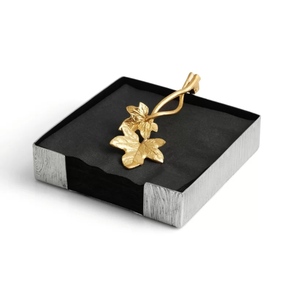 Servilletero de tendencia de lujo para el hogar, Hotel, restaurante, oficina, soporte de tejido único, servilletero, mesa de Metal de Color personalizado - Product Image 3