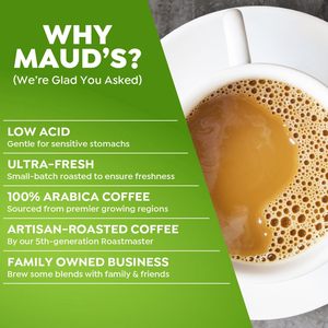 Maud's decaf ร้านโดนัทฝักกาแฟ, 100 CT, ไม่มีคาเฟอีนแสงคั่วกาแฟในเสิร์ฟเดียว-เมล็ดอาราบิก้า100% - Product Image 6