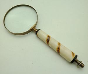 Basic <b>Metal</b> and Glass Magnifying Glass with Custom Handle for <b>Candle</b> <b>Holders</b> <b>Lanterns</b> <b>Candle</b> <b>Jars</b> - Product Image 3