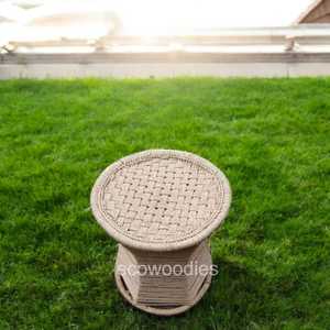 Taburete de bambú moderno hecho a mano para dormitorio, patio exterior, nueva consola de incrustaciones de hueso otomano interior para relajarse para escuelas y apartamentos - Product Image 2