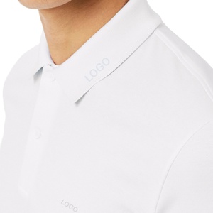 Polo de Piqué de Algodón Tejido, Corte Ajustado, Transpirable, Manga Corta, Premium, Casual, para Negocios, con Logotipo Personalizado Frontal, Ropa OEM - Product Image 4