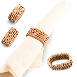 Servilletero Artículo decorativo para el hogar 100% Servilletero de ratán tejido a mano natural Mejor diseñador Precio más bajo - Product Image 6