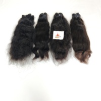 Vente en gros d'extensions de cheveux humains à tressage vietnamien 100% Machine de fabricants Double trame tissage faisceau brut vague naturelle
