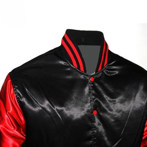 Veste universitaire en satin pour hommes en gros, nouvelle arrivée, col montant, imperméable, respirante, écologique, fabriquée au Pakistan, différentes couleurs - Product Image 6