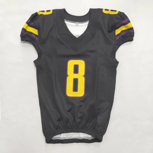 Camiseta de fútbol americano para hombre de alta calidad, conjunto de ropa deportiva de Color personalizado, uniformes profesionales con técnicas impresas de poliéster 100% - Product Image 1