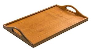 Plateaux de service en bois faits à la main, durables, écologiques, personnalisables et les plus vendus, avec poignées - Product Image 3