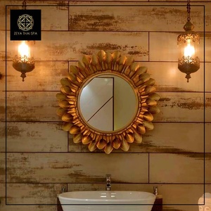 Best Selling Iron <b>Mirror</b> Art <b>Irregular</b> Circular Living Room Metal Frame Wall <b>Mirror</b> Decor Christmas Vintage Luxury Space Casual - Product Image 4