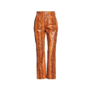 Pantalones de cuero de piel de serpiente genuina suave para hombres y mujeres de alta calidad pantalones de cuero de piel de serpiente de precio barato superventas transpirables - Product Image 2