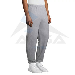 Wholesale Lightweight 100% Cotton Polyester Sweatpants for Men Custom Elastic Bottom Hot Selling Pocketed Design <b>Canvas</b> Fabric - Product Image 2