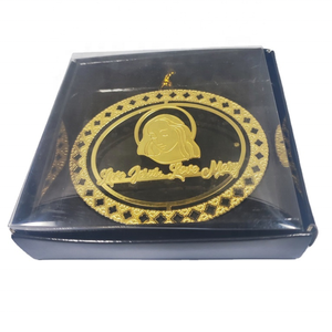 Hóa Chất khắc bán buôn thép không gỉ đồng thau phẳng khắc Kim Loại treo đồ trang trí với tua - Product Image 5