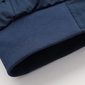 Chaqueta Bomber de algodón impermeable a prueba de viento para hombre, ropa de abrigo de lona con logotipo frontal y cuello levantado para senderismo de primavera, último diseño OEM - Product Image 3