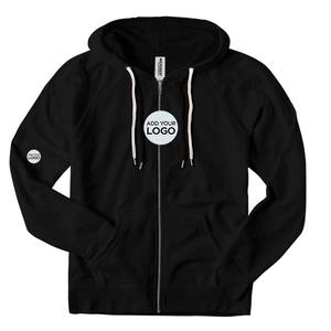 เสื้อฮู้ดสวมหัวขนแกะผู้ชายมีกระเป๋าซิป - Product Image 4