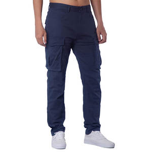 Pantalon Cargo de travail multi-poches respirant décontracté nouveau Design uni de haute qualité à séchage rapide pantalon Cargo en coton fort pour hommes - Product Image 6