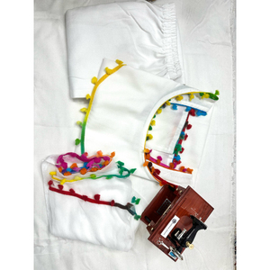 Ensemble de 3 costumes cousus ghera kurtis de qualité supérieure pour vêtements ethniques Ensemble ghera kurtis lourds en tissu premium avec 3 costumes cousus - Product Image 5