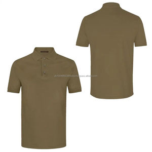 Los mejores hombres 100% algodón tejido para Polo camisa de negocios Casual manga larga Color sólido Top moda transpirable cómodo - Product Image 6