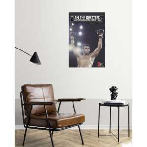 Póster de Muhammad Ali 'I Am the Greatest' con Marco Negro para Pared - Product Image 5