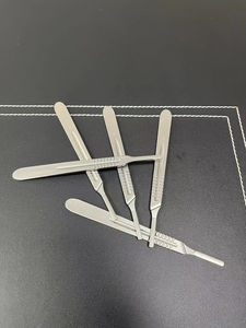 QNQ Micro cuchillas manijas redondas de bisturí de acero inoxidable Dental titanio mango de bisturí quirúrgico equipo médico - Product Image 4