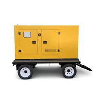 Groupe électrogène diesel triphasé Weifang ZH4105ZD 50KW 60KVA super insonorisé sur remorque mobile avec capot silencieux, démarrage automatique ATS