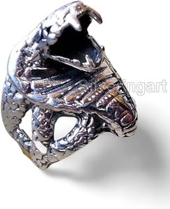 Men's <b>Ring</b> Plain huge cobra <b>snake</b> <b>Ring</b> detailed craftsmanship Huge Signet <b>Ring</b> Handmade Customize Jewelry Solid 925 <b>Silver</b> <b>Ring</b> - Product Image 6