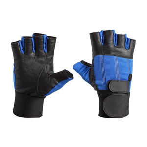 Gants de musculation en néoprène demi-doigts de haute qualité, sangle de poignet réglable pour la salle de sport, utilisation en extérieur, design personnalisé, prix de gros - Product Image 2