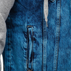 Pantalones vaqueros de alta calidad, precio al por mayor, Chaquetas vaqueras para hombre, chaquetas de bombardero personalizadas de algodón para hombre, chaquetas para hombre, chaqueta para hombre - Product Image 5