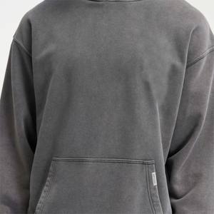 Venta al por mayor Plain White Fleece Pullover Hoodie para hombres Unisex Moda Casual Hoodies Mens Cheap Bulk Sudaderas con capucha - Product Image 2