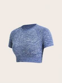 Camiseta Corta Personalizada con Logotipo para Mujer, Manga Corta, Ajustada, Elástica, Lisa, Informal de Verano, con Estampado de Marca, 100% Algodón - Product Image 5