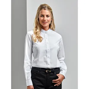 Women's Banded <b>Collar</b> Corporate Merchandising <b>T</b>-<b>Shirt</b> Promotional <b>T</b>-<b>Shirt</b> - Product Image 1