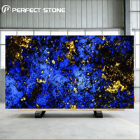 Dalle de quartzite translucide moderne de luxe, pierre rétroéclairée, pour comptoir de bar, plan de toilette, plan de travail de cuisine, fond de télévision, éclairage LED pour villa