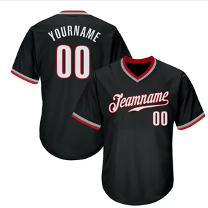 Maillot de baseball personnalisé de haute qualité Maillot de baseball en tissu à mailles en polyester recyclable respirant à séchage rapide - Product Image 6
