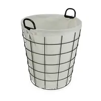 Poubelle de rangement intérieure de haute qualité, durable, faite à la main, en acier galvanisé, écologique, gain de place, design personnalisé