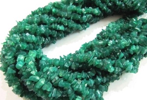 Onyx vert naturel non coupé pépites 6mm à 9mm perles brin 35 pouces fabrication de bijoux perles de pierre - Product Image 2
