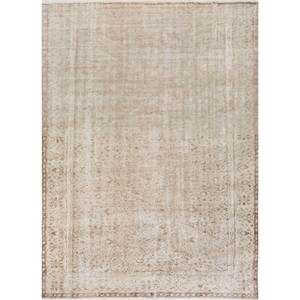 Alfombra de Lana Azul Vintage Anudada a Mano Pae-640 9x12 Rectangular con Patrón de Medallón para Decoración de Sala de Estar o Pasillo - Product Image 1