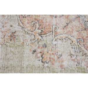 Vintage Rug, 3.1x10.3 ft <b>Runner</b> Rug, <b>Green</b> Brown Wool Rug - Product Image 5