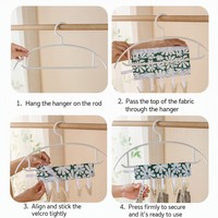 Séchoir à linge pliable portable multi-clip pour le voyage