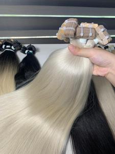 Best Quality 100% Raw Virgin Human Normal Tape Hair Extensions Soft Silky Smooth <b>Tangle</b>-Free Factory Direct Price - Product Image 1