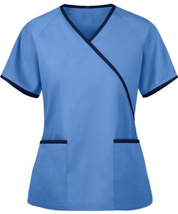 Conjunto de Uniformes Médicos de Primera Calidad, Duraderos, Suaves, Transpirables y Cómodos, Sin Costuras, para Mujer, de Poliéster y Rayón - Product Image 3