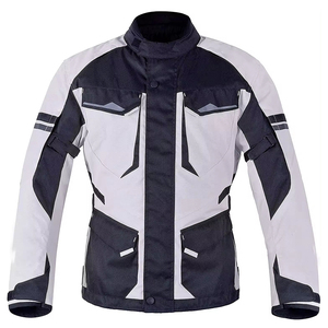 Veste textile Cordura personnalisée de protection pour l'hiver pour motocyclette Tissu polyester/nylon respirant Manches longues Logo et design personnalisés - Product Image 1