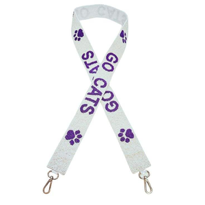 Sangle de sac à main brodée de perles, mignonne et exclusive, avec inscription « WE ARE PENN STATE », fabrication artisanale de haute qualité - Product Image 2