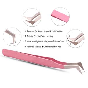 Pinzas para Pestañas, Varios Empaques Disponibles, Pinzas de Acero Inoxidable con Punta de Fibra para Pestañas, Herramienta para Injerto de Pestañas - Product Image 5